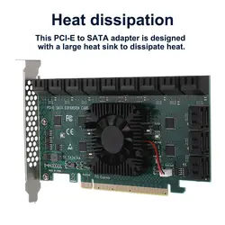 3.0 adaptador pci e placa de expansão pci express para sata conversor extender para desktop mineração SA3424 A2 x4