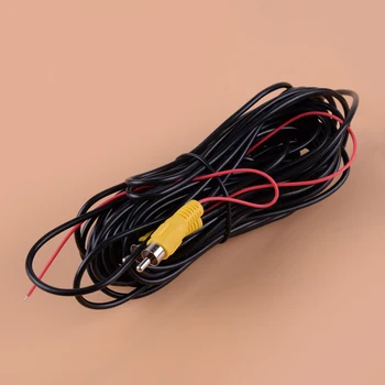 

beler Black 10M Car Reverse Reversing Rear View Parking Video Cable Cord Fit for SUV RCA professional CCTV Camera DVD player TV