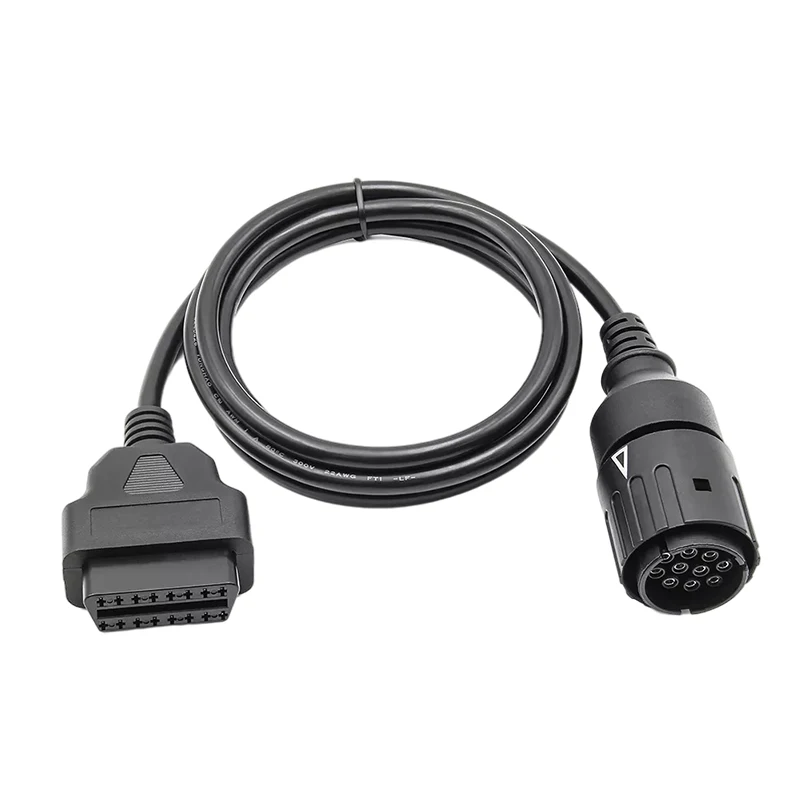 For BMW ICOM D Cable Motobike 10 Pin Adaptor For BMW 10Pin To 16Pin OBDII Motorcycle Diagnostic Connector Moto Extension Cable best car battery tester