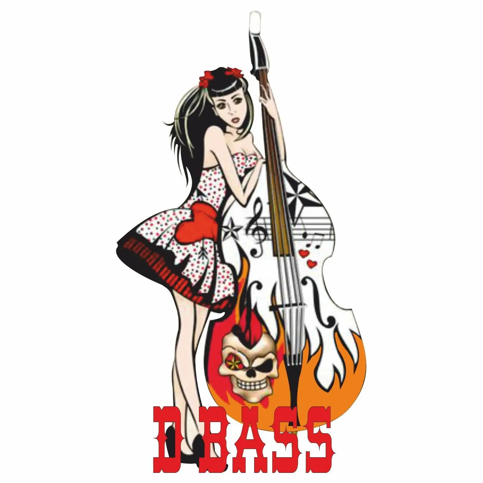 

Music Double Bass R&B Rhythm Blues Psychobilly Punk Rock Roll T Shirt 2019 Cool Tees