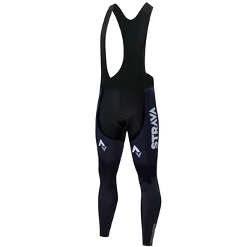 

2020 TEAM STRAVA Long Cycling Pants Outdoor pantalon de ciclista men cycling bib tights quick dry 20D Gel Pad Lycra Bike pants
