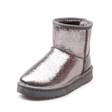 Женские зимние теплые ботинки; короткие плюшевые женские ботильоны без застежки; Женская Повседневная Классическая обувь на платформе; Новинка года