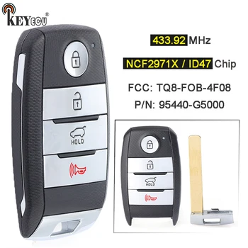 Keyforkess FSK 433.92MHz NCF2971X / ID47 TQ8-FOB-4F08, muslimless-Go Smart 4 pulsanti portachiavi a distanza per Kia Niro 2017-2020