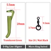 20 PCS Carp Fishing Accessories Kit Micro Ring Swivel Connector D Rig Line Aligner Assortment Carp Fishing Rig Making End Tackle ► Photo 3/6