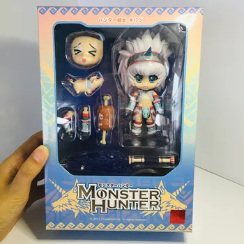 

Anime toy hand to do model GSC monster hunter cute girl clay man unicorn installed thunder wolf boxed