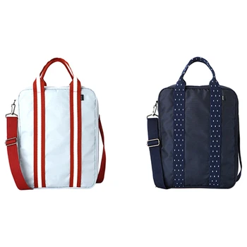 

2pcs Duffle Bag Suitcase and Travel Bag Small Luggage Bag Business Novice Travel Storage Bag , Navy-blue & Blue