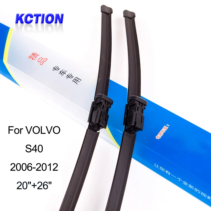 Car Windshield Wiper Blade For Volvo S40(2006-2012) 20&quot+26&quot Front Window Windscreen Wipers Accessories | Автомобили и