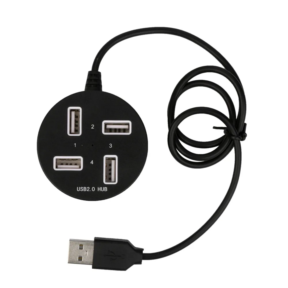 4 портовый USB 2 0 сплиттер концентратор с входным портом постоянного тока