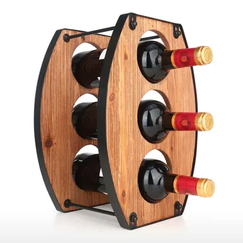 

3 Bottle Wine Rack Tabletop wine holder Sturdy Iron Material Folding Wine Bottle Storage Rack Wall Home Decor Creativity