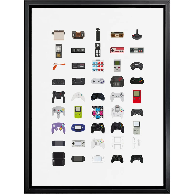 Video-Game-Controllers-Posters-and-Prints-Fathers-Day-Gift-For-Dad-Retro-Gaming-Room-Pictures-Decorative (3)