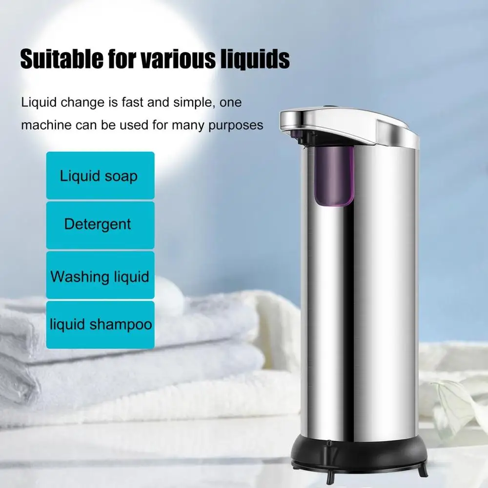

Soap Dispenser 400Ml Automatic Smart Sensor Touchless Sanitizer Dispensador de jabon Bottle for Kitchen Bathroom Soap Dispenser