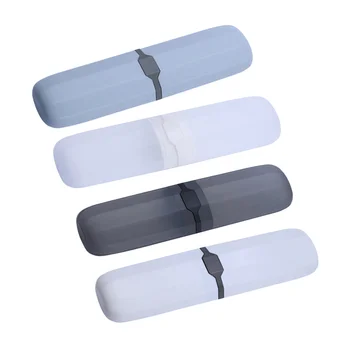 

4pcs Portable Toothbrush Case Plastic Travel Brush Box Toothbrush Toothpaste Storage Holder Toothbrush Protective Cover for Outd