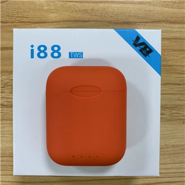 i88 TWS беспроводной Bluetooth 5,0 наушники с защитой от пота сенсорные портативные для Android xiaomi Iphone PK i20 i30 i60 i80 - Цвет: Красный
