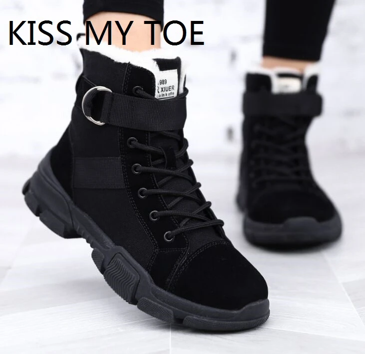 womens platform canvas snow sneakers