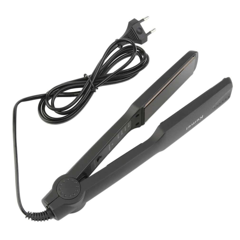 

Kemei Ceramic Hair Straighteners Flat Hair Styling Tools Professional Curler Curling Straightening Irons Styler EU Plug 35W