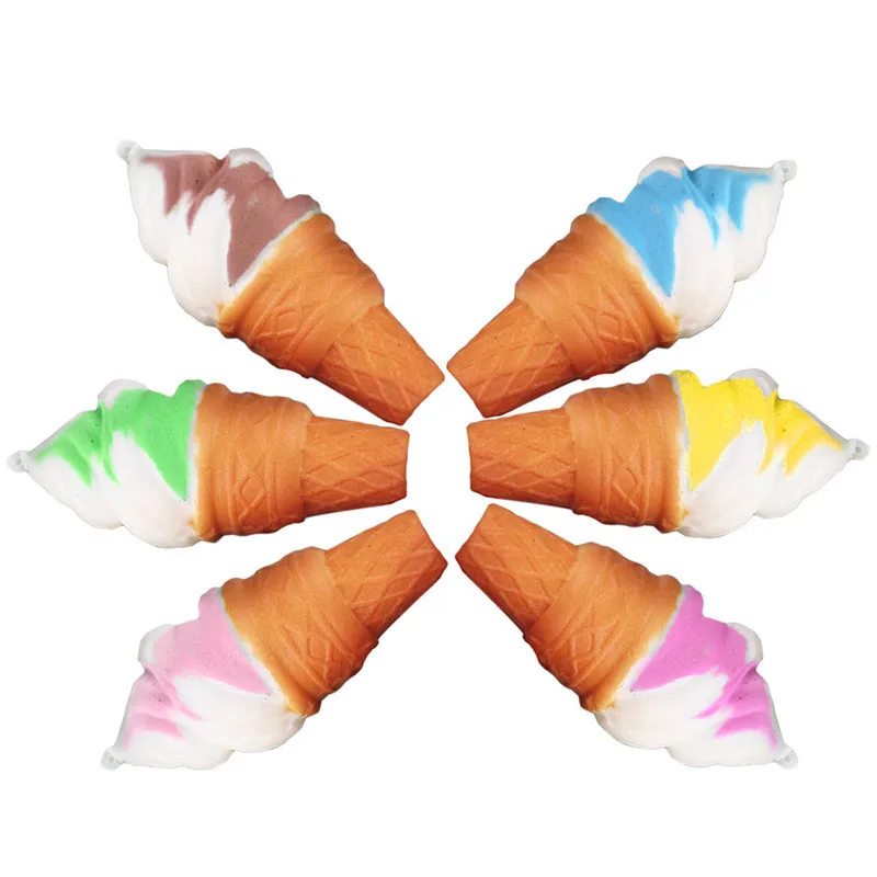 Cross Border for Pu New Products Memory Foam Model Colorful Torch Ice Cream Memory Foam Ice Cream