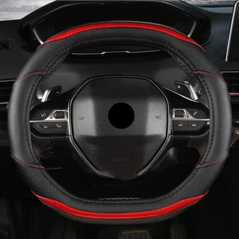 

New 5 Colors Car-styling Sport Auto Steering Wheel Covers Anti-Slip 100% Micro Fiber Leather For Peugeot 3008 4008 5008