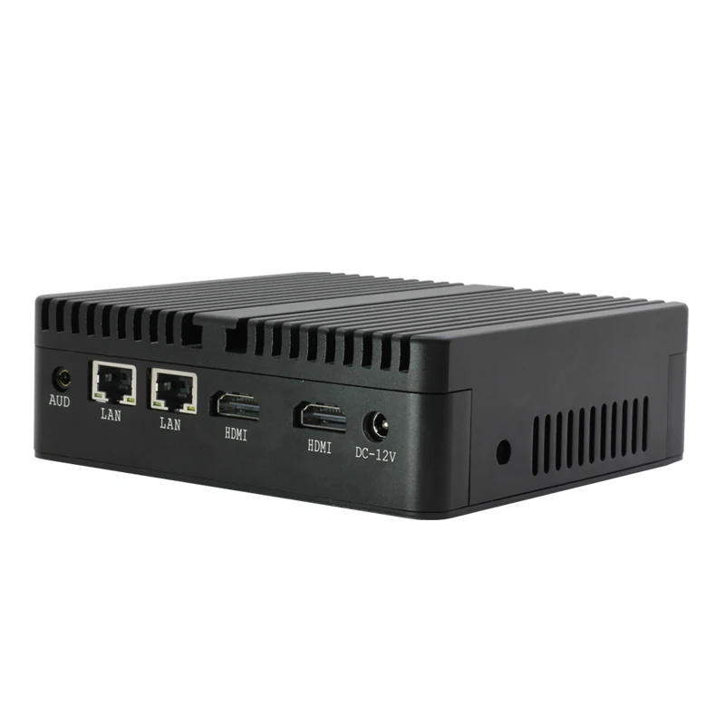 Безвентиляторный мини-PC Celeron 2955U Dual LAN Windows 7 мини-компьютер Nuc Desktop 2 * HDMI 2 * COM офисный компьютер DDR3 Оперативная Память HDD HTPC