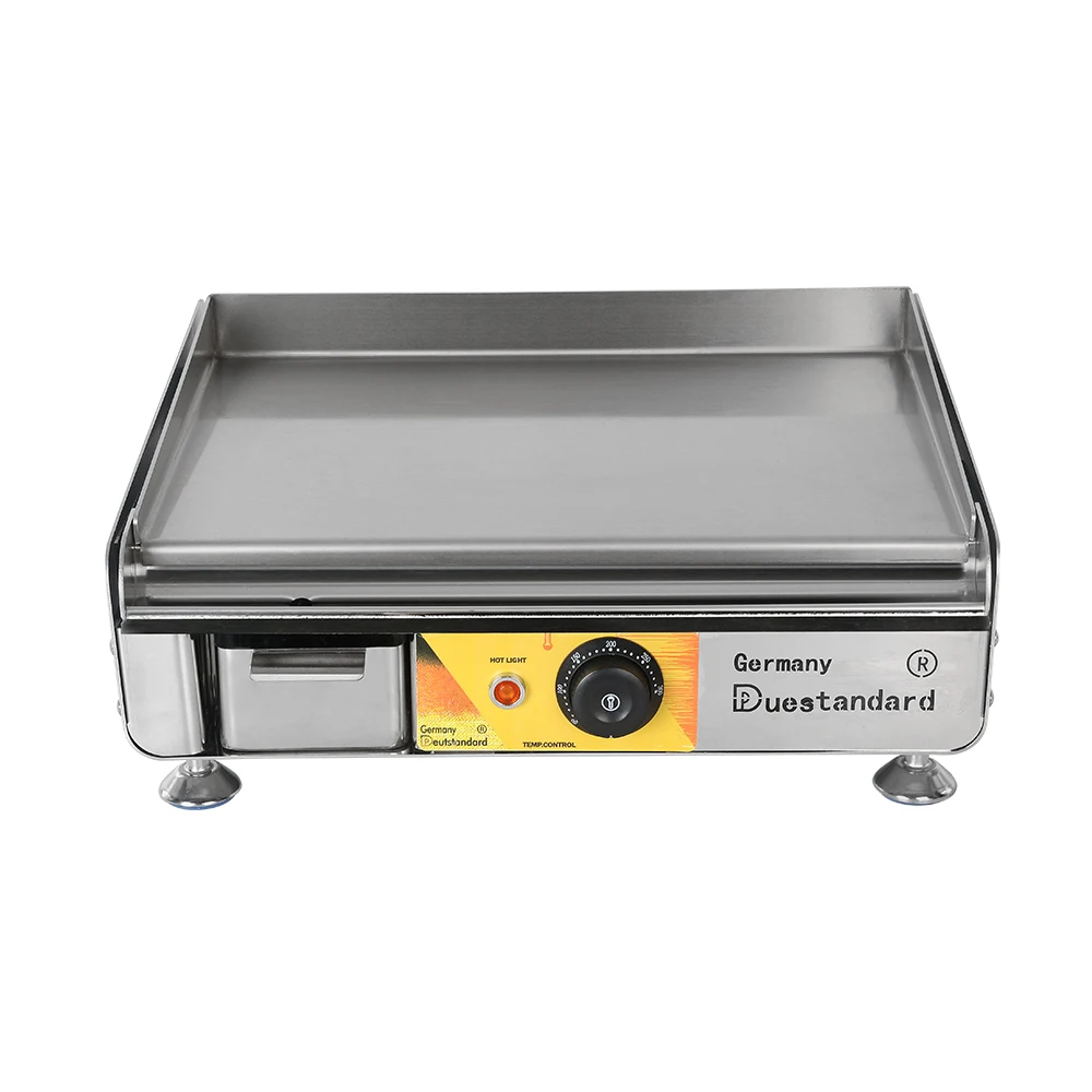 Teppanyaki Electric Griddle Stainless Steel Flat Pan Grill