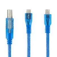 Cable USB para Arduino, Uno R3 accesorio para/Nano/MEGA/Leonardo/Pro, Micro/DUE Blue, de alta calidad, tipo A, 30CM
