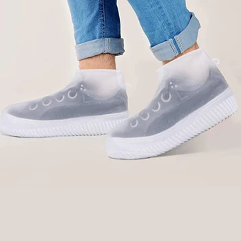 

Waterproof Silicone Shoe Cover High Quality Raining Day Reusable Silicone Overshoes Non-Slip Rain Boots For Men Or Women