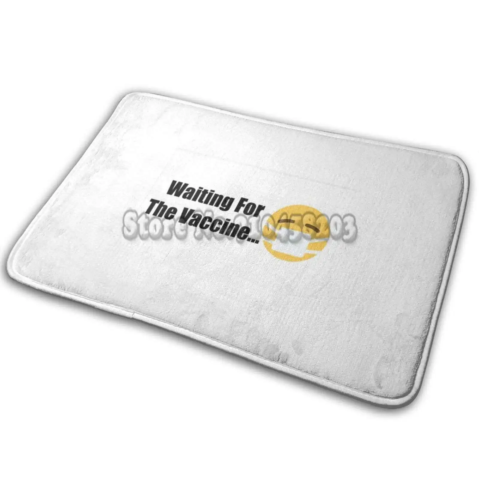 Waiting For The Vaccine ( Mask ) Doormat Mats Carpet Living Room