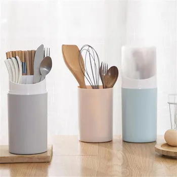 

Wall-mounted Chopstick Holder With Lid Dust-proof Chopstick Storage Cutlery Holder Drainer Tableware Kitchen Utensil Organizer