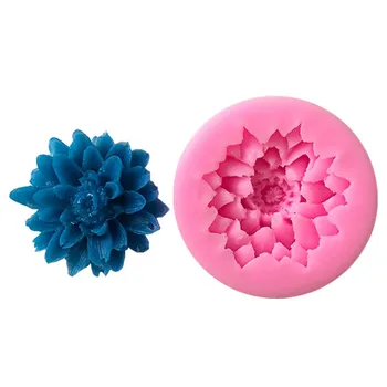 

1Pcs Food Grade Silicone Mold Soap Mould Cake Decorating Tools Baking Accessories DIY 3D Lotus Flowers Cake Fondant Mold