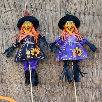 

Halloween Scarecrow Decoration Props Witch Scarecrow Shop Ghost House Decoration Bar KTV Rural Scene Arrangement