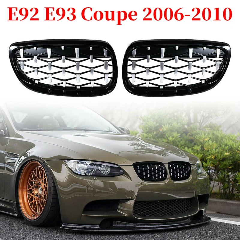Передняя радиаторная решетка для BMW 3 Series E92 E93 Coupe 2006-2010 глянцевая черная +