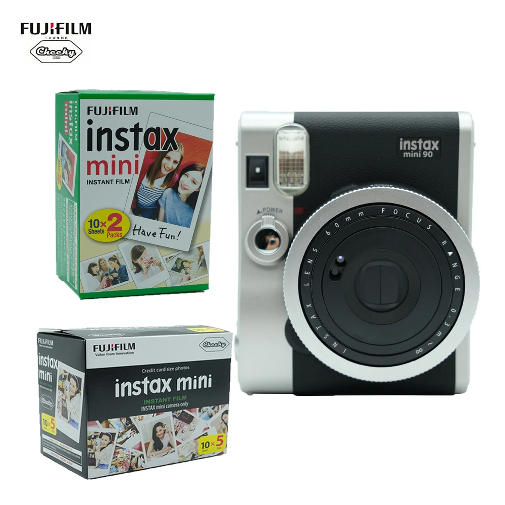 Fujifilm Instax Mini Film 90 Camera Instant Photo Рождественский подарок Origianl Fuji|Плёночные и