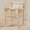 Bopoobo Baby Swing Set With Seat Belt Rocking Canvas Seat 0-12 Months Baby Toy Outdoor Small Basket Safe Recreation For Children 1