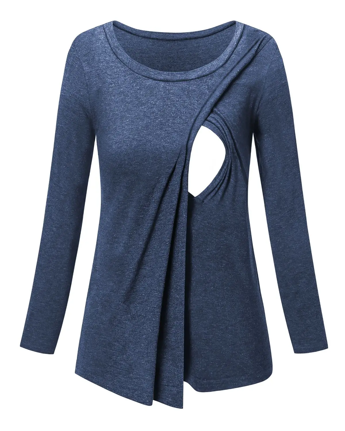pic Womens Long Sleeve Breastfeeding Clothes Pregnant Blouses Nursing Tops Maternity Clothes Pregnancy Loose Shirt Casual Clothing - Цвет: pic