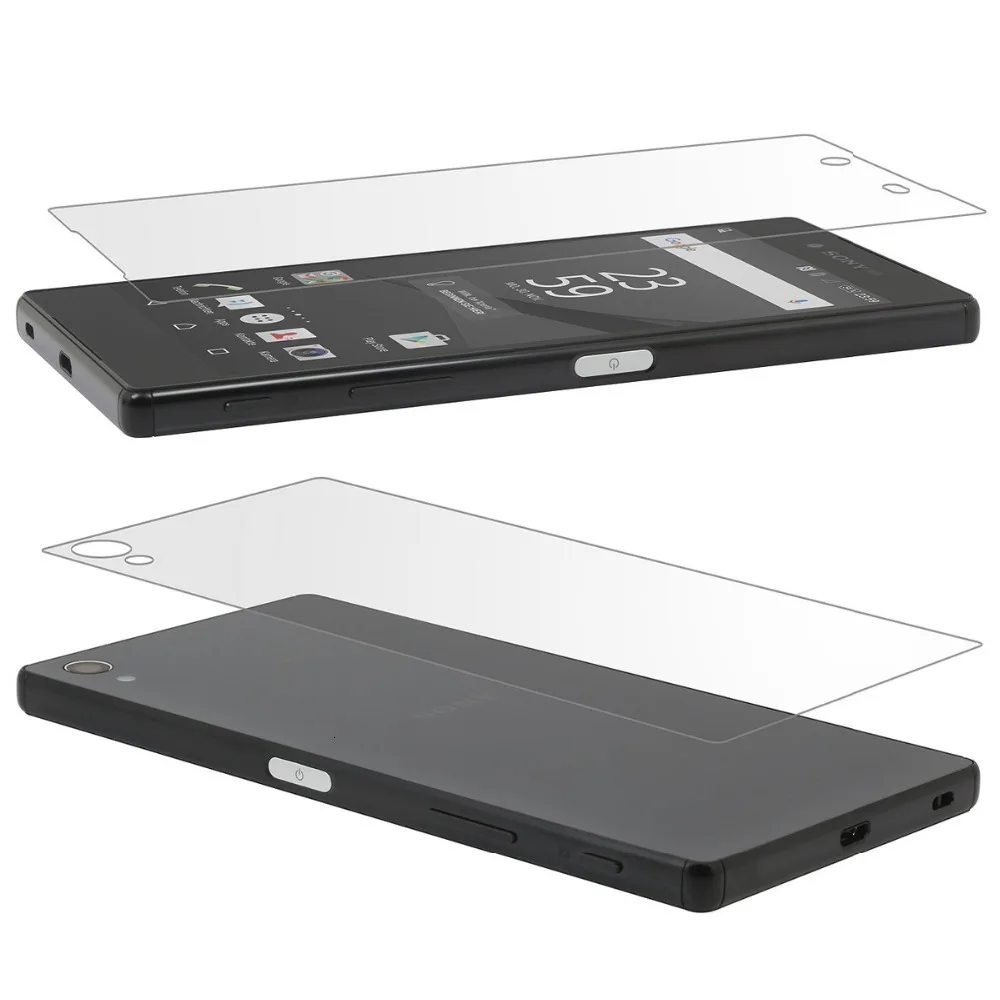 2 шт. переднее + заднее закаленное стекло для Sony Xperia Z Z1 Z2 Z3 Z4 Z5 M2 Защитная пленка