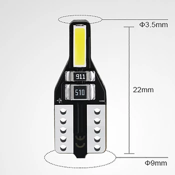 

20Pcs LED T10 501 194 W5W 7020SMD Car CANBUS Error Free Wedge Light Bulb White