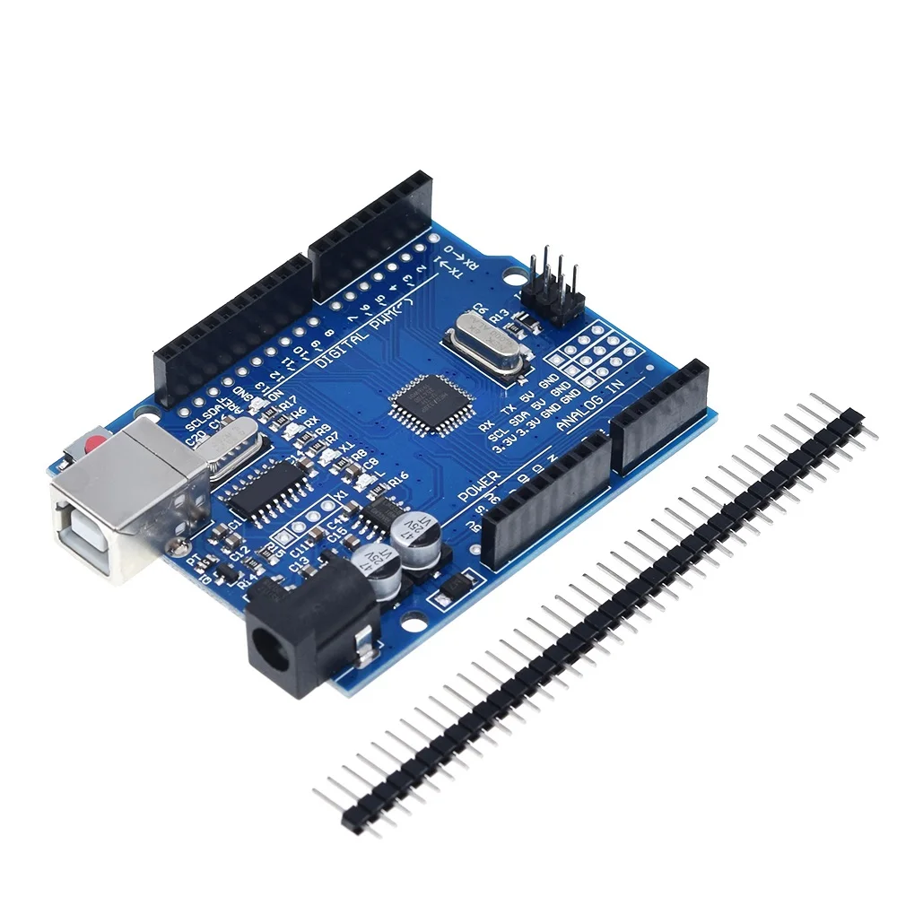 TZT высокое качество один Комплект UNO R3 CH340G+ MEGA328P Чип 16 МГц для Arduino UNO R3 макетная плата+ USB кабель