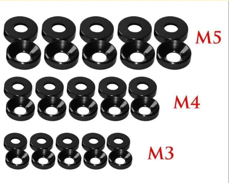 Anodized Aluminum Alloy Countersunk Head Bolt Washers