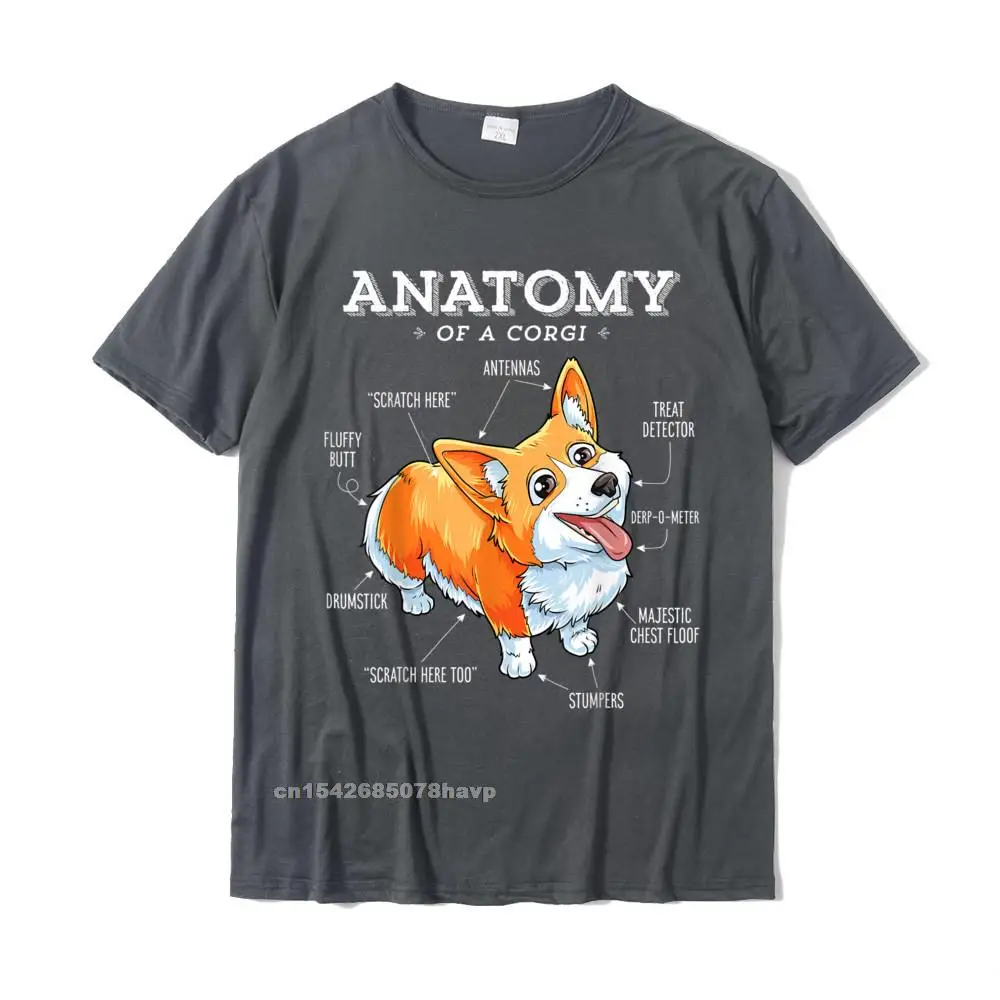 Hip hop comfortable Short Sleeve Tees April FOOL DAY O Neck Pure Cotton Mens T-shirts comfortable Tees Fitted Top Quality Corgi Shirt Women Kids Men Anatomy of a Corgi Girls Boys Tee__2228. carbon