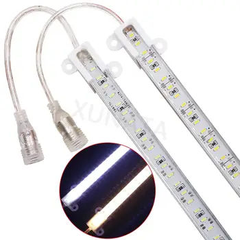 

Led Bar Light DC12V SMD 4014 Led Strip Light 0.5m 72Led Aluminum Led Cabinet Light Waterproof Hard Strip light With DC Connector