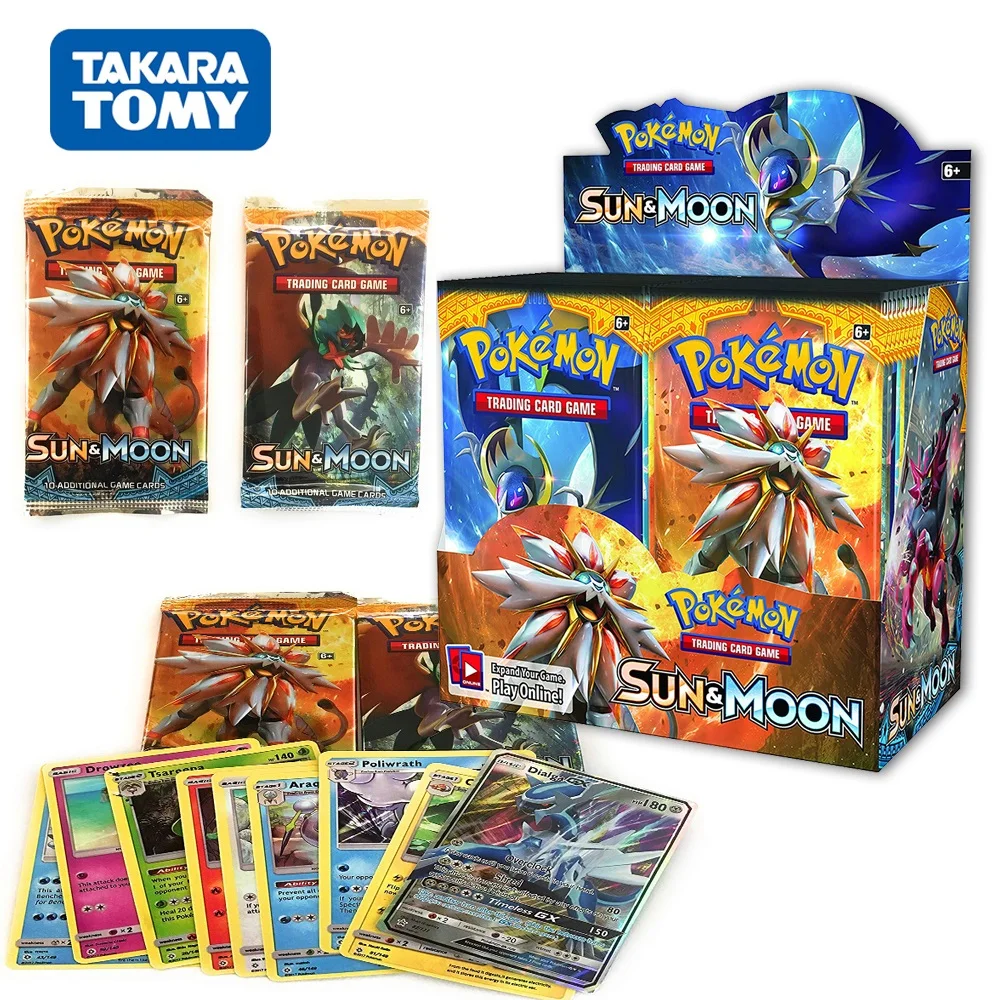 Pokemon Cards Booster Box Sword Shield Sun Moon Hidden Fates Booster