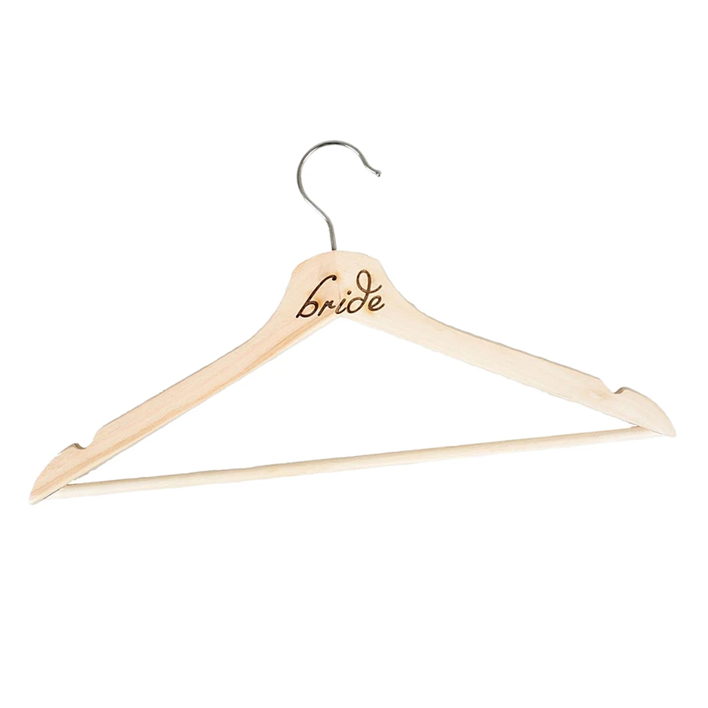 Wedding Dress Hanger Wooden Bridal Clothes Hangers for Brides and Grooms Wedding Dress Hanger Wooden Bridal Clothes Hangers for Brides and Grooms