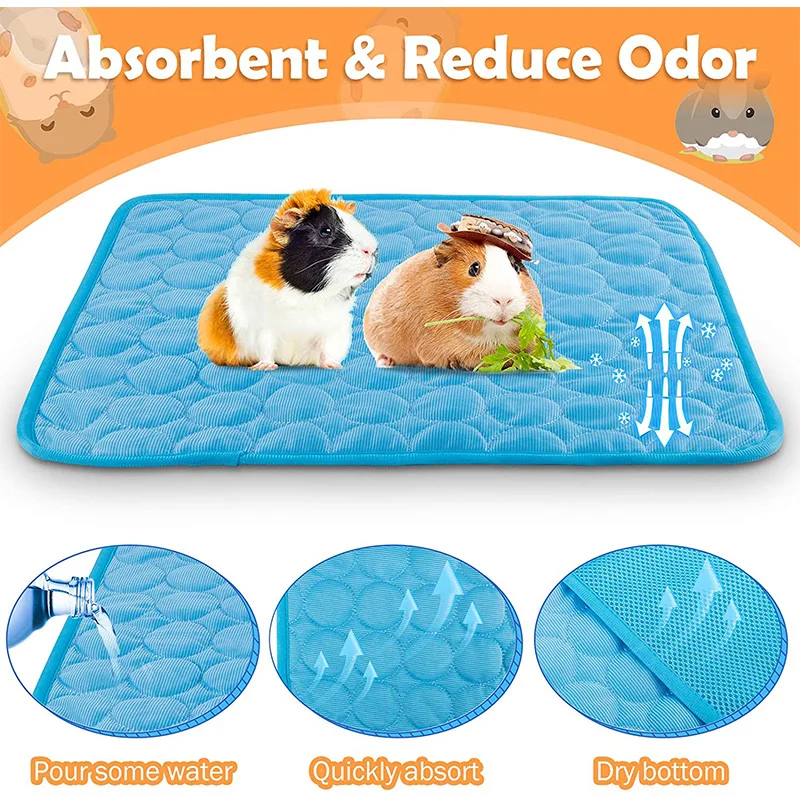Guinea Pig Cage Liners Summer Small Animal Cooling Mat Breathable
