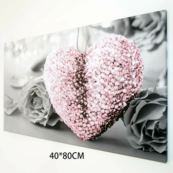 

Modern Pink Heart Canvas Printed Art Painting HangingPicture Home Wall Decor Print Painting (No Frame Included) Top Sellinfg