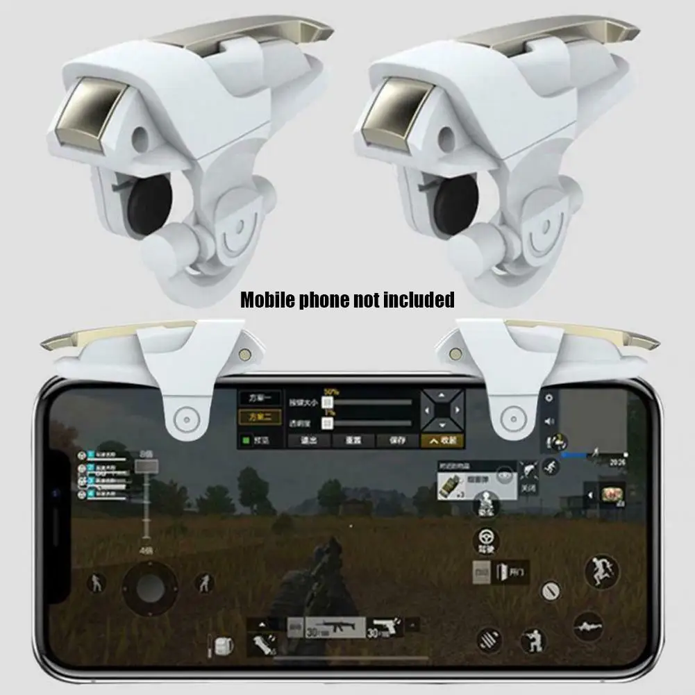 1 pair Mobile Bluetooth Vibration Game Controller Gamepad Joystick Button Aim trigger For Pubg Trigger game X2C3 | Электроника