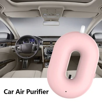 

Car Air Purifier Wearable Necklace Portable USB Cleaner Negative Lon Generators. Low Noise Air Freshener Car Accessories