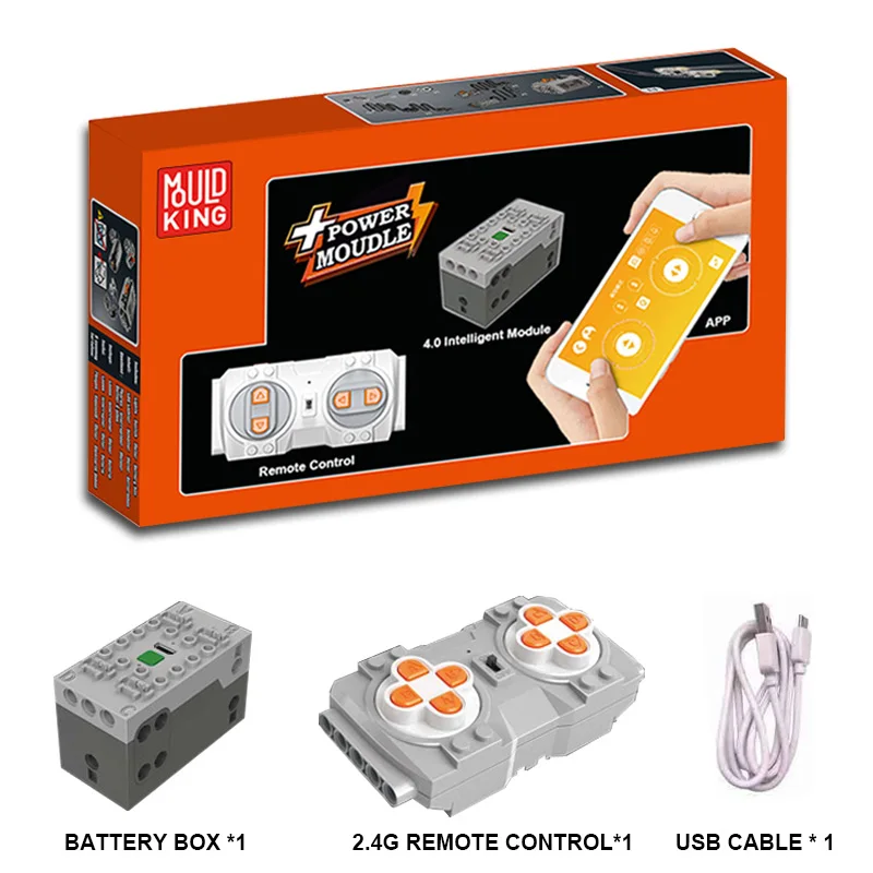 

APP RC Motor Compatible LepinBlocks Technic Car Train Remote Control Battery Box Power Function 20086 20001 42056 Spare part