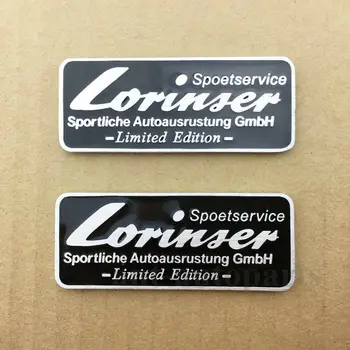 

2x Metal Lorinser Badge Trunk Emblem Decal Sticker