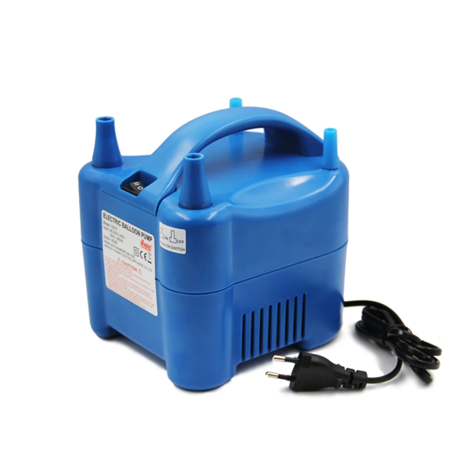 Balão elétrico bomba 680w duplo bocal balão ventilador automático/empurrar para baixo modo balões inflator com bocais de extensão 220 ~ 240v