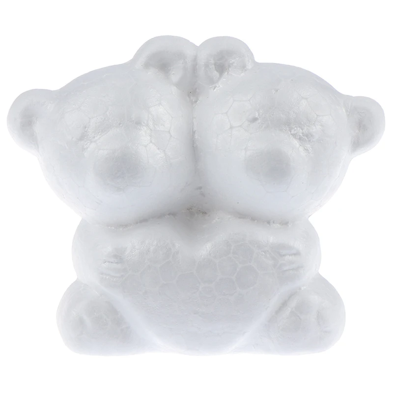 1pcs Modelling Polystyrene Foam bear White Craft Balls For DIY Christmas Party Decoration Supplies Gifts