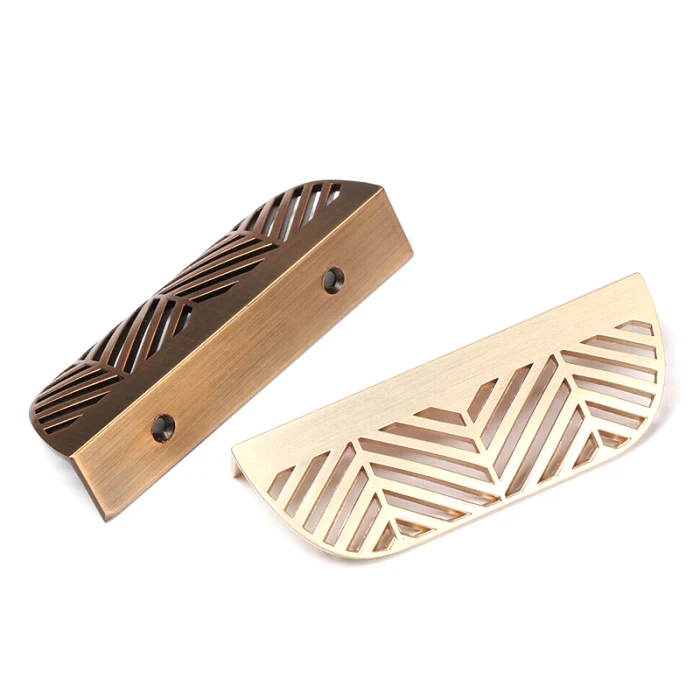 Мебель в форме листа ручка ящика Ручка Шкаф Тянет современный для шкафа дома DNJ998